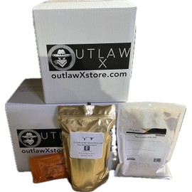 Outlaw X Jerky Seasoning Blend and Cure Kit for 25lbs of Meat Deer Beef Wildgame