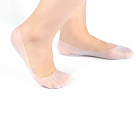 Silicone Socks,Full Length Silicone Moisturizing Socks Cracked Foot Care Protector 1Pair(L)