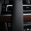 SHIAWASENA Car Steering Wheel Cover, Leather, Universal 15 Inch Fit,