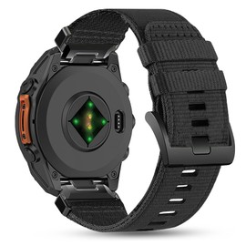 22mm Wear-Resistant Nylon Band Compatible with Garmin Forerunner 970/965/955/945/935/745, Quick Fit Farbic Strap for Fenix 8-47mm/E-47mm/7/7pro/6/6pro/5/5plus/Tactix 8-47mm/Epix Pro 47mm/Instinct 2