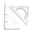 BronaGrand Triangle Ruler Square Set, 30/60 and 45/90 Degrees, Set