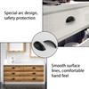 LONTAN 10 Pack Black Cup Handles Cup Door Handles Black
