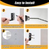 beiyaiey 4 Pcs Jack Stands Wall Mount Organizer, Car Jack