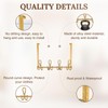 FantasHome Double Prong Over The Door Hook Rack with 12