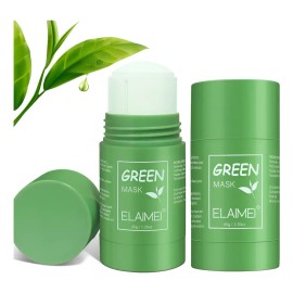 Máscara De Té Verde, Máscara Verde En Barra De 2 Piezas, Eli