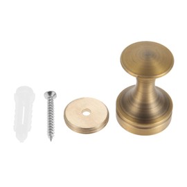 Mgoodoo Bathroom Towel Hooks Wall Mounted,Towel Robe Hook Clothes Coat Single Hanger Holder Brass Brone for Bathroom Lavatory Kitchen Cabinet Closet Hardware 1 Pack