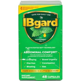 IBgard Gut Health Supplement, Peppermint Oil Capsules for Abdominal Comfort, 96 Capsules