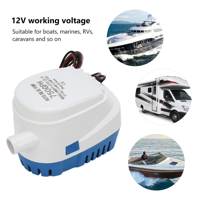 Blige Water Pump Automatic Submersible 750GPH 12V Good Sealing High