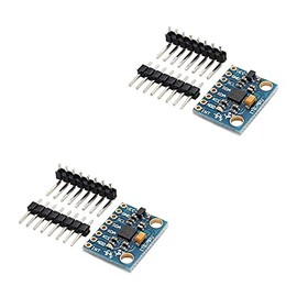 Ximimark 2Pcs GY-521 MPU-6050 Module 3 Axis Accelerometer 6 DOF Gyroscope Sensor Module 16 Bit AD Converter Data Output IIC 3-5v For Arduino