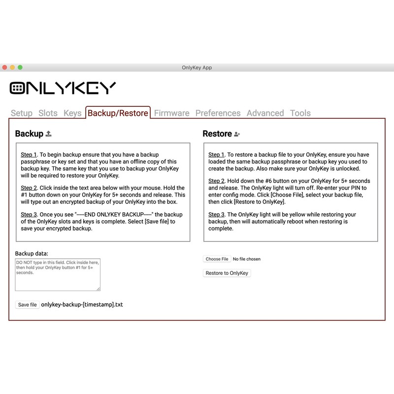 OnlyKey FIDO2 / U2F Security Key and Hardware Password Manager