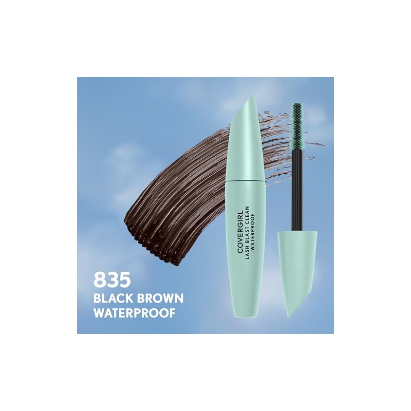 COVERGIRL Lash Blast Clean Waterproof Mascara, Black Brown