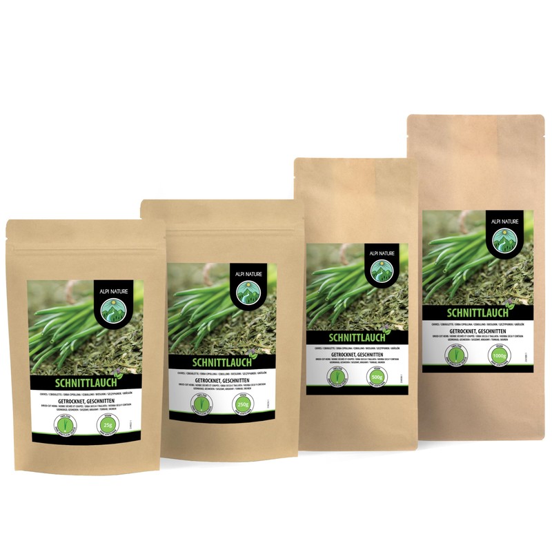 Dried Chives (25g, 0.9oz), Chopped Chives, 100% Natural Leeks, Chives