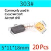 20 Pcs Motor Carbon Brush 5x11x18mm Angle Grinder/Electric Hammer Cutting