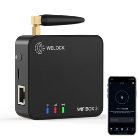WELOCK WIFIBOX3 Smart Bluetooth Gateway für Home Remote Entriegelung und Alexa-Verbindung Einfache Steuerung und sichere Zutrittskontrolle.
