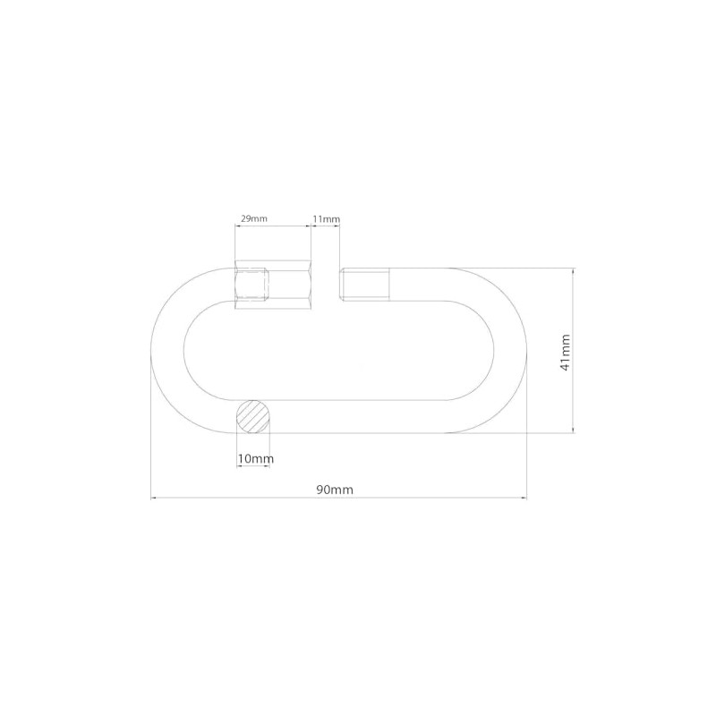 10mm Quick Link for Connecting Galvanised Steel Chain Heavy Duty