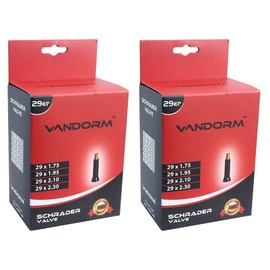 Vandorm 2 PACK 29" x 1.50" - 2.30" 29ER MTB Bike Bicycle Butyl Schrader Inner tubes