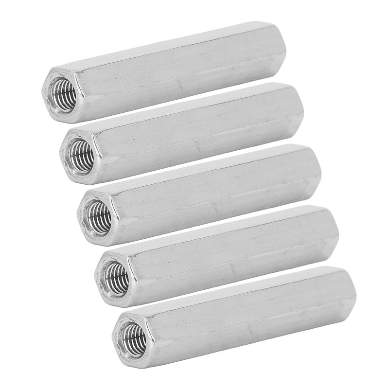 5 Pcs Hex Coupling Nut M8x1.25 75mm Length 304 Stainless