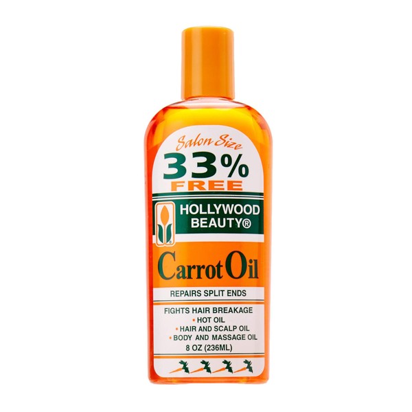 Hollywood Beauty Carrot Oil, 8 Ounce
