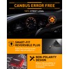 LESAUCE Full LED Clear Lens License Plate Light For 2003-2018