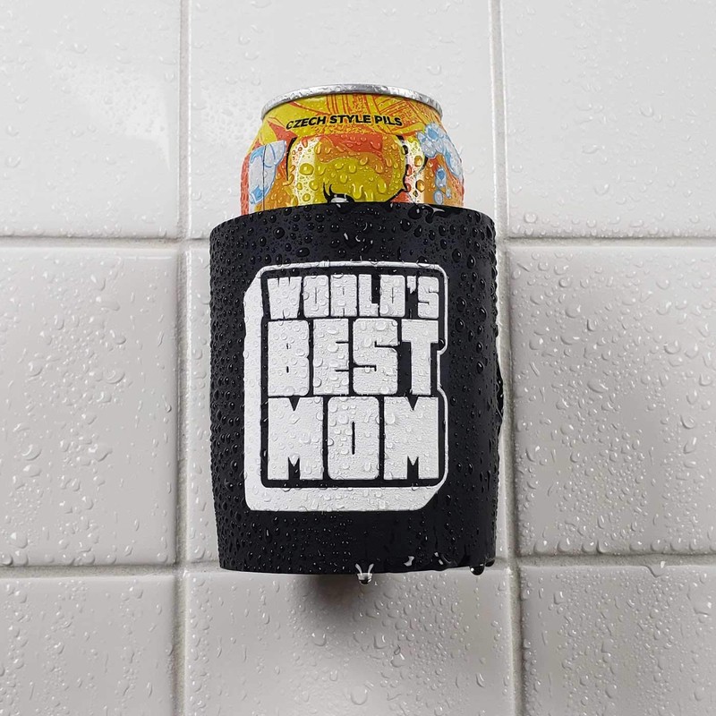 Worlds Best Mom - Shower Beer Holder for in Shower