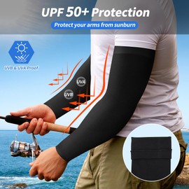 Amengsen Arm Sleeves Cooling UPF 50+, Compression Sun Protection Arm Sleeves, Elastic, Breathable, Non-Slip, No Fading, Pilling Resistant, Arm Warmers for Outdoor Sports(Multi Color 7pairs)