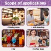 25 Pcs Reusable Leopard Straws with Cleaning Brushes, Purple