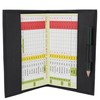 Soft Leather Golf Scorecard Holder 2315 Black