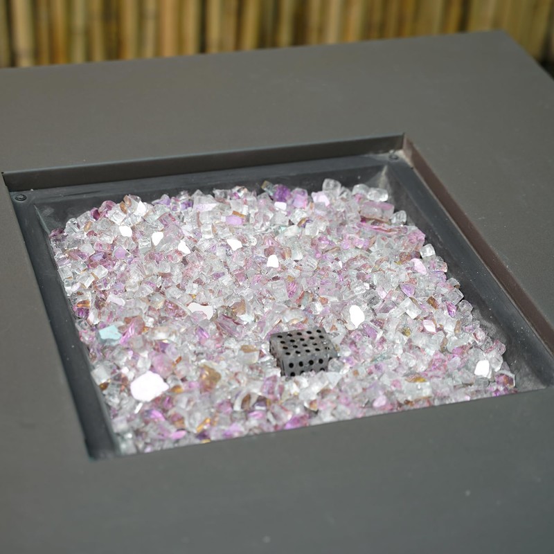 Skyflame 10-Pound Fire Glass for Fireplace Fire Pit and Landscaping,