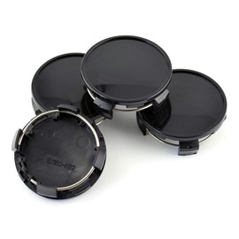 Rhinotuning Center Cap, 2.4 inches (62 mm), 2.2 inches (55.5 mm), Black, Simple Wheel, Center Cap