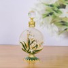 Yetaha Exquisite Maple Leaf Decorative Glass Bottles, Crystal Refillable Perfume