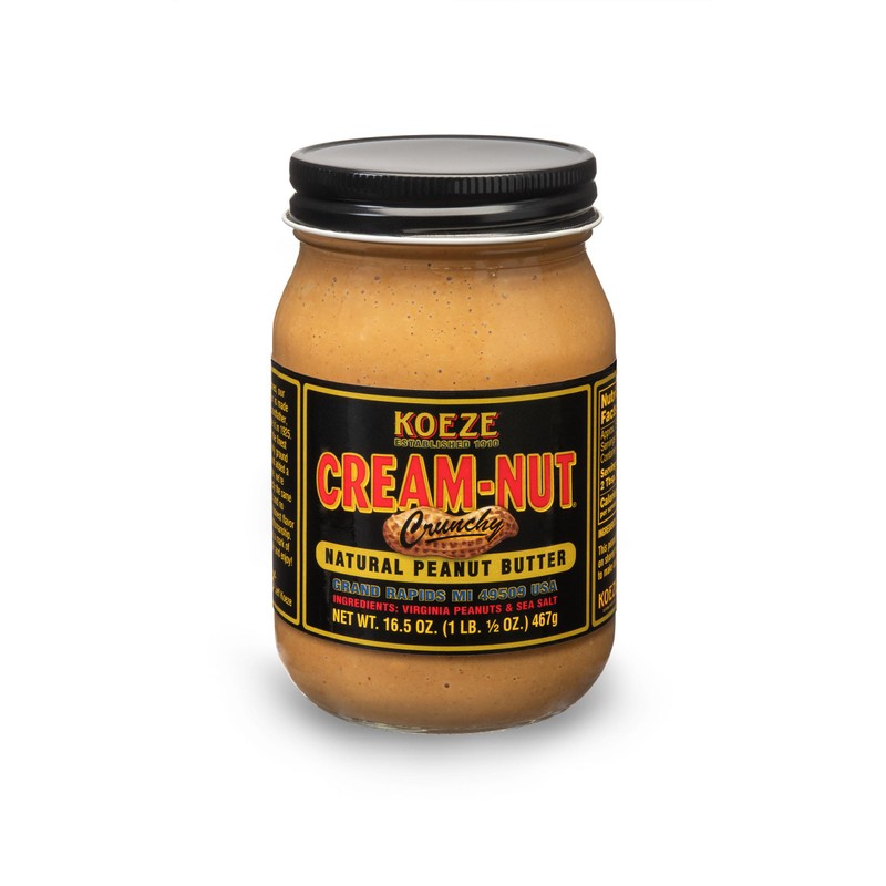 Case of Cream Nut Crunchy Peanut Butter - (6 Jars)