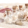 Magic Season Tiny Decorative Glass Bottles 12 Pcs (Tiny Flat-Bottomed