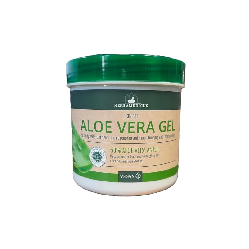 Herbamedicus Aloe Vera Gel 50% Anteil regenerierend, 250ml