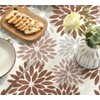 Artoid Mode Flowers Brown Dahlia Summer Table Linen, Seasonal Kitchen