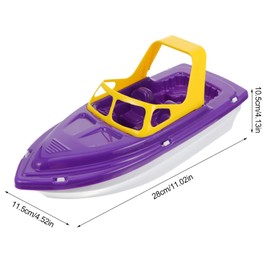 Gadpiparty Boat Bath Toys Yacht Pool Toy Plastic Race Boat Toys Floating Toy Boats Beach Toys for Kids Toddlers Baby Outdoor Water Play Birthday Party Favors, Purple