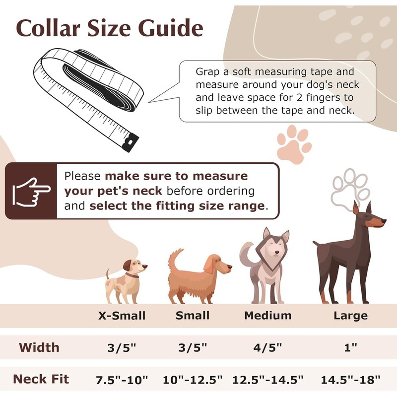 Pimaodog Spiked Studded Leather Dog Collar Mushrooms Rivets Cat Collar