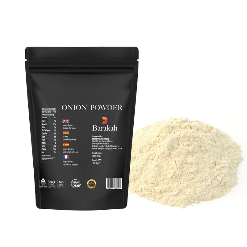 Onion Powder 500g – Non-GMO, Freshly Ground, Perfect for Cooking,