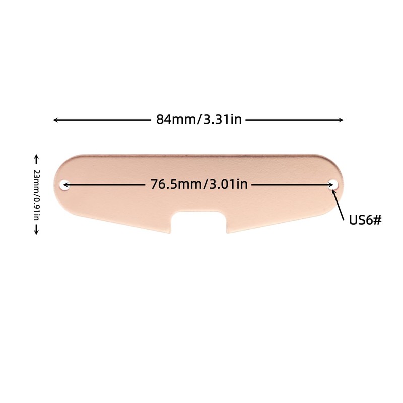 DGHAOP 2PCS Guitar Single Coil Pickup Metal Baseplate Electric Guitar