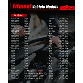 AOTPAT Fuel Injectors Fits for 3.5L 3.7L V6 for:-Ford Edge 2011-2015 Flex 2013-2019 F150 2011-2015 for:-Mustang 2011-2014 Explorer 2011-2016, for:- Lincoln MKX 2011-2018, OE# 0280158191 (6PCS)