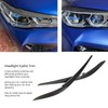 1Pair Headlight Eyelid Trim Protective Stylish Carbon Fiber Headlight Eyebrow