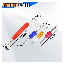 smilfuy 4PCS Car Air Conditioning Valve Core Kit, R134 R12 A/C HVAC Refrigeration Schrader Valve Stem Core Remover Tools, Dual Head Car Tire AC Line Repair Tools for HAVC R22 R32 R410A