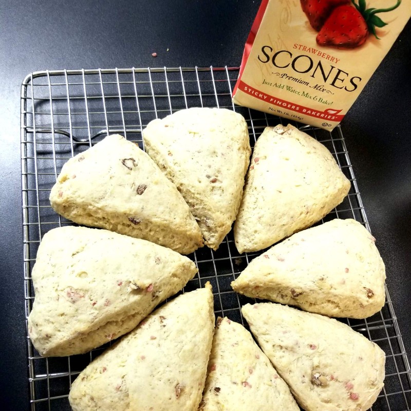 Sticky Fingers Strawberry Scone Mix 16oz