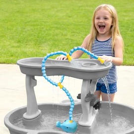 okcool Rechargeable Water Table Pump(Huge Water Output 8L/min),Kids Sand Water Play Pump,Whale-Shaped Design,Suitable for Most Water Table on Market for Maximum Fun in Water Table for Kids