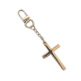 Christian Cross Keychain Inspirational Keychains Motivational Key Chains Bible Verse Keychain Jesus, Silver, 2" x 1.25"