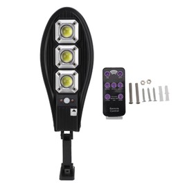 Outdoor Waterproof Solar Street Lights Human Body Induction LED Solar Street Lights for Garden Street Deck Yard Garage Patio Remote Control