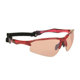proSPORT Sport Sunglass w/Strap Cycling Baseball Running Men Women TR90 Light-Weight Wrap-Around Rose Lenses Pink Frame