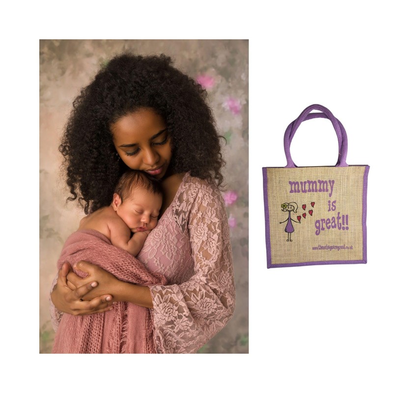 These Bags are Great Reusable Jute Shopping Bag (Mummy)