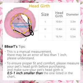 Harikaji Pet Cap, Round Hat Fashion Dog Canvas Princess Hat Baseball Adjustable Chin Strap Sun Protection Visor for Puppy Dog (L, Color)