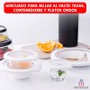 Importeek Kit 5 Tapas Sellado Al Vacio Reutilizables Cocina Comida