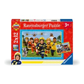 Ravensburger 12001031 12001031-WT Fireman Sam Jigsaw Puzzle 2 x 12 Pieces
